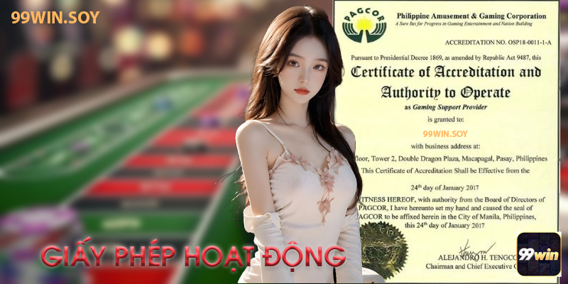 Giấy phép PAGCOR — Nền tảng pháp lý cốt lõi